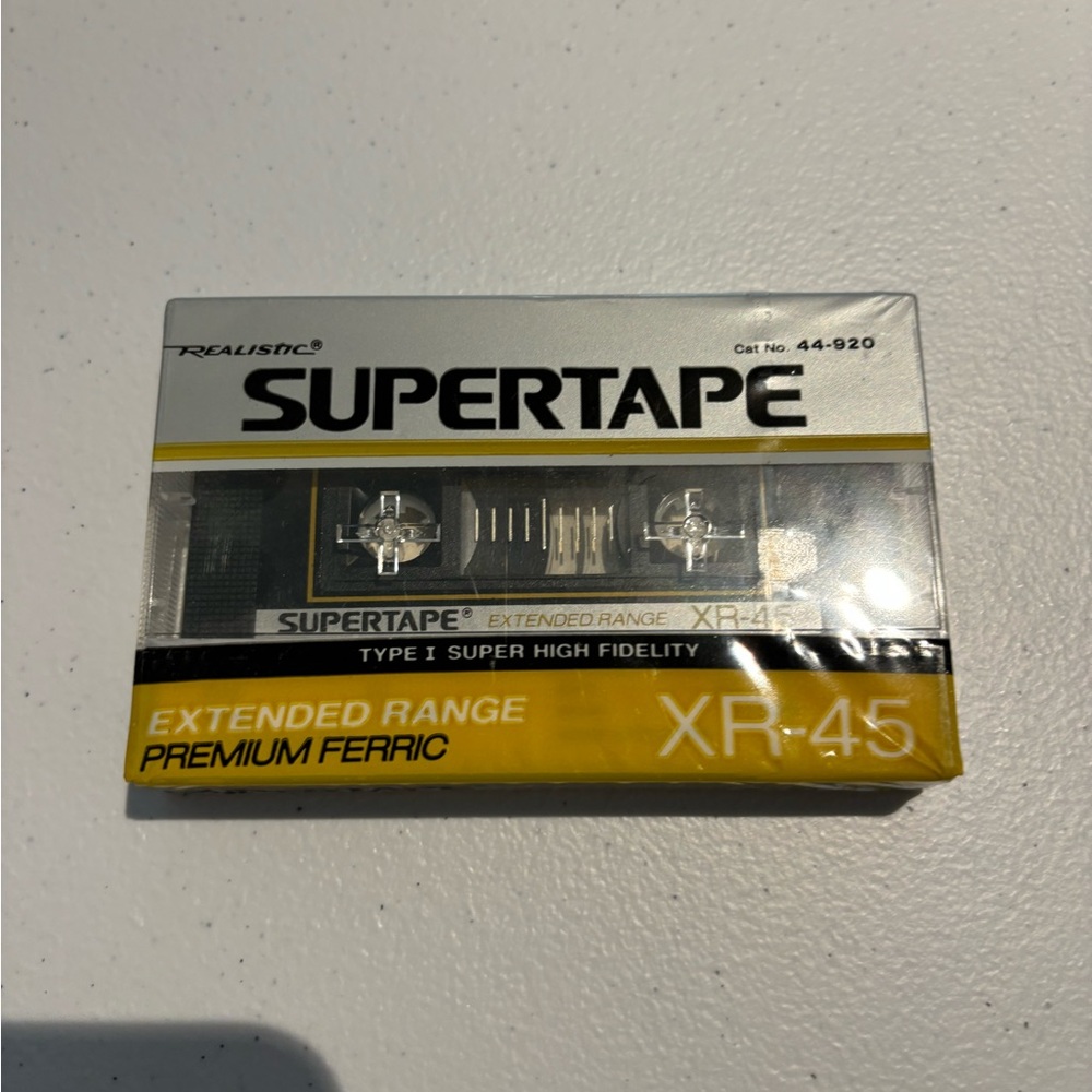 Supertape XR-45 Premium Ferric Cassette - Black and Yellow